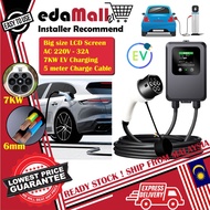 EV Wallbox AC Charger 7KW 32A Type 2 Electric Vehicle Car Charging for Home