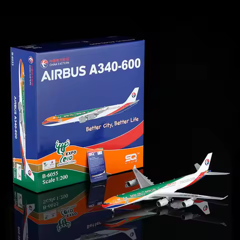 L2113 Alloy Collectible Plane Gift SQ Wings 1:200 CHINA EASTERN Airlines A340-600 Diecast Aircraft J