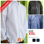 Arafat Robe Long Sleeve / Koko Adult Men High Quality (L D FI872 Plain White Shirt Long Sleeve