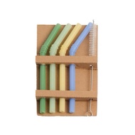 READY short straw set 15cm (aesthetic matcha straw set) glass drinking straw