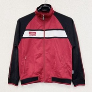 古著 Umbro 三色運動外套/騎行服，紅、白、黑顏色，尺寸 152