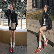 許路兒同款 HOGAN復古風格德訓鞋（紅&藍）