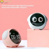 LED Emoji Alarm Clock with Temperature Display - Night Light USB Charging Multi-Function