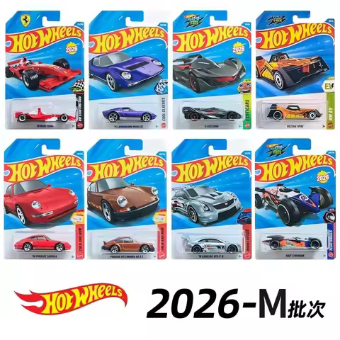 Hot Wheels 2026-M Series F1 Ferrari Maserati Cadillac Porsche Carrera 1:64 Diecast Cars Collector's