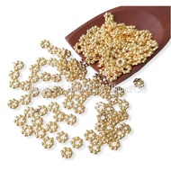 (5 grams) 5 mm GOLD PARTITION CCB PLASTIC BEADS Sofie Crafting
