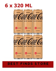 Coca Cola Zero Sugar Vanilla 320 ML - Pack of 6 | Coke Zero Vanilla