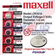 Maxell CR1616 3V Lithium Battery 1pc or 5pcs CR 1616 100% Original Maxell