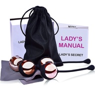Set of 4 Weighted Kegel Balls - Exercise Ben Wa Balls for Tightening and Training Vaginal Pelvic Flo