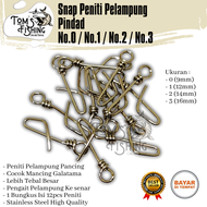 Snap Peniti Pancing PINDAD (Perbungkus) Pelampung Stainless Steel Murah - Toms Fishing