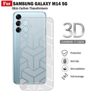 Samsung M14 5G Carbon Skin Transformers Motif Anti-Fungus Back Garskin for Mobile Phones hp