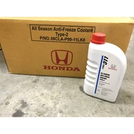 ORIGINAL HONDA GENUINE ANTI-FREEZE COOLANT TYPE-2 > PREMIX coolant > ready to use (1@L) BLUE COLOR