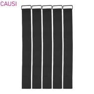 CAUSI 5pcs Three Legged Race Games, Durable Firm Bands 3 Legged Race Bands, Group Games Elastic Tie 