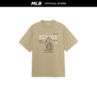 MLB เสื้อยืด ยูนิเซ็กส์ Lifestyle Graphic Over Fit T-Shirts รุ่น 3ATSN0154 43BGL สีเบจอ่อน
