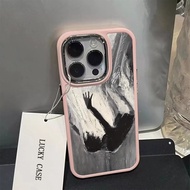 Art Oil Painting Patterns Phone Case Compatible for IPhone 15 14 13 12 11 Pro  Xr X Xs Max 7 8 SE 2020 Metal Lens Protector Shockproof Soft Silicone Back Cover