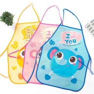 1 pcs Apron Budak Cute Cartoon Waterproof Kids Art Kitchen Apron [QQBEBE]