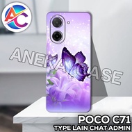 AC49/Case poco C71/GIRL'S Motif/softcase poco C71/casing poco C71 Silicone poco C71