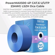 Dintek PowerMAX500 CAT.6 U/UTP 23AWG LSZH Solid Cable 305M Box