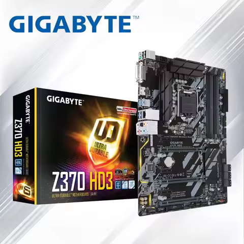 NEW Gigabyte GA-Z370 HD3 Z370 HD3 Motherboard LGA1151 DDR4 Z370 Support i3 8100 i5 8500 I7 8700K