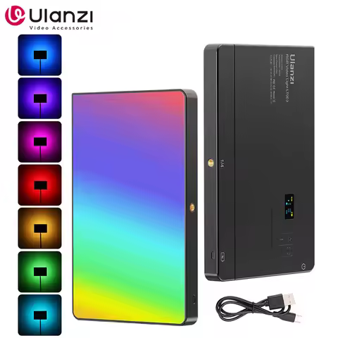Ulanzi LT003 LED Video Light RGB Panel Light 2500-9000K CRI 95+ 8000mAh Fill Light for Live-streamin