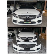 ชุดกันชนหน้า Mercedes Benz C-Class W205 C43 AMG โฉมปี 2019