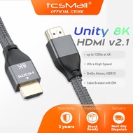 UNITY HDMI 2.1 Ultra High Speed Cable 8K 60HZ UHD Dolby HDCP HDR ARC Zinc Plated Plate to TV V2.1 3m meter Gold 2.0 Ulti