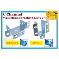 C Channel Wall Mount Bracket (Vertical & Horizontal) / Tapak Besi C Channel