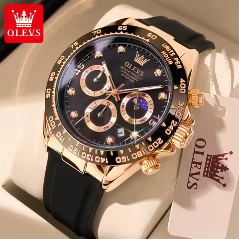OLEVS 2875 Waterproof Sports Timer Calendar Shockproof Luminous Mens Wristwatches Luxury Quartz Watc