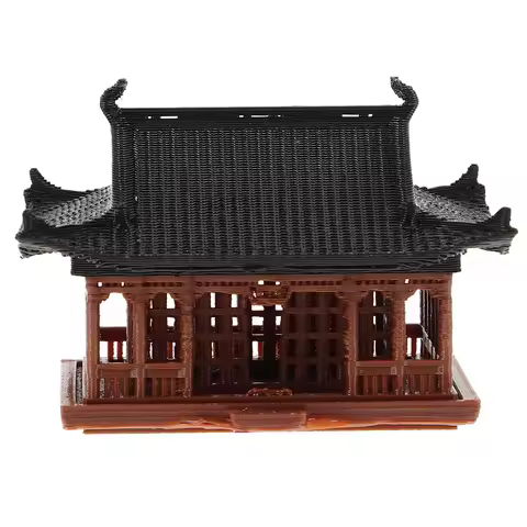 Pavilion Decorations Aquarium Pagoda Mini Zen Garden Accessories Fish Shelter Chinese Temple Statue