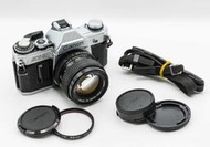 二手新中古:經典CANON AT-1+NFD 50mm F1.4大光圈文青135底片機9成新 AE-1姊妺機