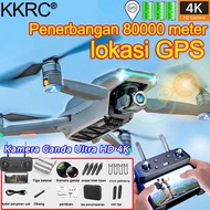 drone jarak 10 km original KKRC Pro drone kamera jarak jauh Pengembalian GPS 4K Dual Kamera Avoid Obstacles WIFI FPV Fotografi Udara Helikopter Foldable Quadcopter Drone drone gps drone remote murah drone mini Dengan Kamera HD Drone drone remote murah