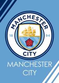 โปสเตอร์ Manchester City Man City Logo โปสเตอร์ติดผนัง ของแต่งบ้าน รูปภาพติดผนัง 77poster