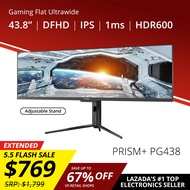PRISM+ PG438 120Hz 1ms HDR600 Super Ultrawide DFHD 32:9 [3840 x 1080] Adaptive-sync Gaming Monitor