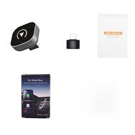 กล่อง CarPlay Ai Box  4K HD ติดรถยนต์ เครื่องแปลงสัญญาณไร้สายกล่องรถยนต์ มีอยู่4in1 Wireless CarPlay