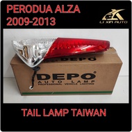 DEPO PERODUA ALZA 2009-2013 TAIL LAMP TAIL LIGHT / KERETA BELAKANG LAMPU