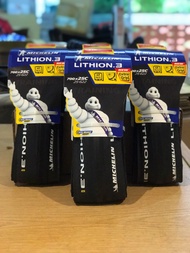 [Lot ใหม่ล่าสุด เดือน 3 ปี 2024] ยางจักรยาน Michelin Lithion 3 ยางเสือหมอบ 700x25c  ยางราคาถูก