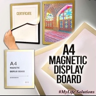 A4 Magnetic Display Board Sticker Photo Certification Magnetic Holder Wall Frame Magnetic Poster Hol