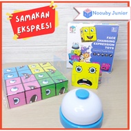 NOOUBY Educational Facial Expression Puzzle Toy - Family Game Facial Expression Stacking