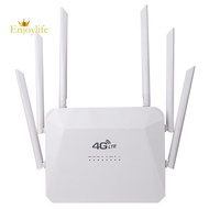4G Wireless Router 300Mbps 6 External Antennas LTE CPE CAT4 WIFI Router SIM Card Slot 4G Wireless Router Hotspot, Fine Workmanship EU Plug