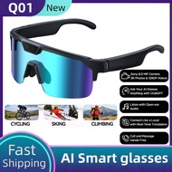 2026New AI smart glasses Q01 &recording glasses With 800W Pixel Smart Glasses, WiFi Transmission, Im