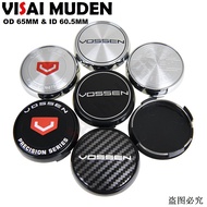 4PCS OD 65MM / ID 60.5MM Sport Rim Center Wheel Cap VOSSEN Emblem Wheel Cover Cap Hubcaps