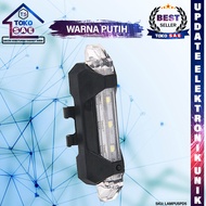Lampu Belakang Sepeda Motor LED Srobo Rechargeable 4 Mode Tahan Air Waterproof Safety Lamp USB Charg