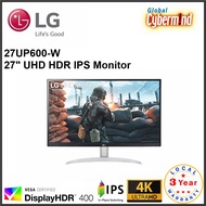 LG 27UP600 27" UHD HDR IPS Monitor [27UP600-W] (Brought to you by Global Cybermind)