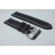 LEATHERS PANERAI WATCH STRAP 24MM BLACK PANERAI WATCH STRAP 24MM PANERAI WATCH BEND 24MM BLACK BONUS