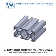 Aluminium Profile / Extrusion 20 X 40MM [Short Length] [Customized Length Available]