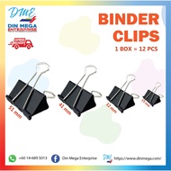 BINDER CLIP 19MM/32MM/41MM/51MM (1BOX/12 PCS)