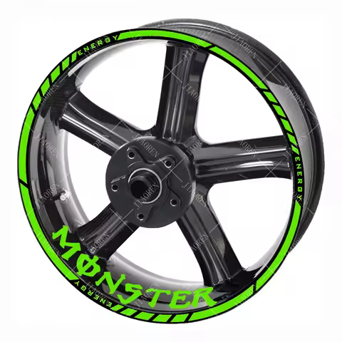 Christmas Vinyl Monster Energy Logo Wheel Sticker Rim Decal Kit For Yamaha Kawasaki Suzuki Honda Ktm