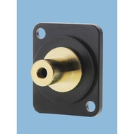 D-Type 3.5-PT Female to Female Dual-Way Solder-Free Three-Section Stereo Headphone Cabinet Chassis 8