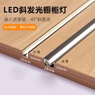 Light Slot Wardrobe Wine Cabinet Light Strip Embedded led Light Bar 45 Diagonal Lighting Concealed L
