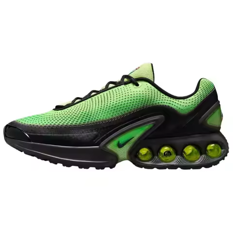 Nike Air Max Dn Men's Running Shoes, Shock-absorbing, Fashionable Sneakers, Black/Green, HV3521-700