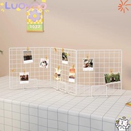 LUOYAO Display Rack, Grid Metal Storage Rack, Creative with Base Grid Frame Desktop Stand For Grid P